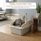 Stainless steel cat litter box for Indoor cats, Durable rustproof cat toilet with Splash guard design, Odor-resistant, Non-stick surface, and Grid design, Easy to clean, 45 cm (BEIGE)