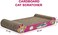 Cat Scratcher with Corrugated Cardboard, Durable Scratch Pad for Indoor Cats, Reversible and Furniture Protection, 44 cm Sofa Bed with Catnip, Comfortable and Resting Bed, Claw Care &amp; Portable (Pink)