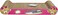Cat Scratcher with Corrugated Cardboard, Durable Scratch Pad for Indoor Cats, Reversible and Furniture Protection, 44 cm Sofa Bed with Catnip, Comfortable and Resting Bed, Claw Care &amp; Portable (Pink)