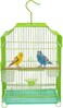 Small Bird Cage with Metal Wire, Ideal for Budgies, Small Parrots, and Parakeets, 45 cm Portable cage for Indoor-Outdoor, Metal Bird cage with Hanging, Bottom tray, Perches, and Feeding bowls (Green)