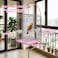 Heavy-Duty Bird Cage with Hanging Hook, Durable Metal Wire, and Portable, 54 cm Parrot Cage with Perch, Feeding Cups, and Removable Tray, Indoor Bird House for Cockatiels and Small Birds (Silver)