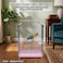 Heavy-Duty Bird Cage with Hanging Hook, Durable Metal Wire, and Portable, 54 cm Parrot Cage with Perch, Feeding Cups, and Removable Tray, Indoor Bird House for Cockatiels and Small Birds (Silver)