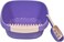 Open cat litter box with Durable plastic, Extra Deep, High sides and Removable Front Gate for Mess-free cleaning, 59 cm Kitty toilet with Anti-leak, Filter pedal, and Scoop, Easy to clean (PURPLE)