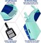 Cat toilet with Open top design, High back and Built-in Scoop, 46 cm cat litter box for Kitten to Adult cats, Kitty litter box with Leakproof base, Detachable, Mess control and Easy to control (BLUE)