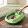 Cat litter tray with Splash Guard, Attached Scoop, &amp; Removable Rim, 37 cm Open Litter Pan for Kitten Indoor cats, Mess Free, &amp; Easy Maintenance, Kitty tray with Durable, and Light weight (Green)