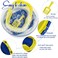 Cat litter tray with Splash Guard, Attached Scoop, &amp; Removable Rim, 37 cm Open Litter Pan for Kitten Indoor cats, Mess Free, &amp; Easy Maintenance, Kitty tray with Durable, and Light weight (Yellow)