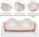 Elevated cat food and water bowl set for Indoor cats &amp; Kittens, Durable plastic pet feeder with Dual bowls, Non-toxic materials, and Anti-slip base, Easy to clean, 33 cm (PINK)