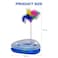 Interactive feather cat toy with Rolling ball track, Engaging exercises and training toy for Indoor cats &amp; kittens, Promote active play, stress relief, and Independent fun, 40 cm (Blue)