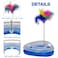 Interactive feather cat toy with Rolling ball track, Engaging exercises and training toy for Indoor cats &amp; kittens, Promote active play, stress relief, and Independent fun, 40 cm (Blue)