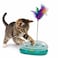 Interactive feather cat toy with Rolling ball track, Engaging exercises and training toy for Indoor cats &amp; kittens, Promote active play, stress relief, and Independent fun, 40 cm (Green)
