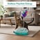 Interactive feather cat toy with Rolling ball track, Engaging exercises and training toy for Indoor cats &amp; kittens, Promote active play, stress relief, and Independent fun, 40 cm (Green)