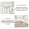 Metal cat cage kennel for cats &amp; small dogs, Durable pet playpen with Lockable doors, Metal frame, Rolling wheels, and Leak-proof base, Ideal for Indoor/Outdoor use, 85 cm (Beige)