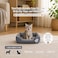 Pet bed with Soft plush, Low entry, Portable and Lightweight, 53 cm Cozy indoor lounger for puppies and kitten, Pet cushion with Raised sides, Comfortable, Warm, Washable &amp; Breathable Pet Sofa, (Grey)