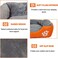 Orthopedic dog bed for Medium dogs, Soft plush pet sofa bed with Raised bolsters design, Soft plush surface, and Non-slip bottom, Comfortable calming puppy cushion, Easy to clean, 80 cm (Orange)