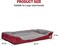 Orthopedic dog bed for Medium dogs, Soft plush pet sofa bed with Raised bolsters design, Soft plush surface, and Non-slip bottom, Comfortable calming puppy cushion, Easy to clean, 80 cm (Red)