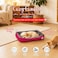 Pet bed with Soft plush, Low entry, Portable and Lightweight, 61 cm Cozy indoor lounger for small Dogs and Cats, Pet cushion with Raised sides, Comfortable, Warm, Washable &amp; Breathable Pet Sofa, (Red)