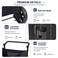Large pet stroller with Mesh Windows, Stable 4 wheels, Lightweight and Travel Carrier for Cats &amp; Dogs, 105 cm Pet Trolley with 360 Ventilation, Storage Basket, Adjustable Handle, Removable Pad (Blue)