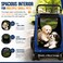 Large pet stroller with Mesh Windows, Stable 4 wheels, Lightweight and Travel Carrier for Cats &amp; Dogs, 105 cm Pet Trolley with 360 Ventilation, Storage Basket, Adjustable Handle, Removable Pad (Blue)