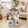 Multi-Level Cat Tree for Indoor Kittens and Adults, 67cm Cat Tower with Sisal Scratching Posts, Hanging Toy, and Large Padded Top Bed, Cat Furniture with Soft Plush and Cozy Resting Platform, (Grey)