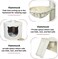 Cat Climbing Tree for Indoor Cats, 116 cm Multi-Level Cat Condo with Plush Perch, Comfortable Hammock, Sisal Scratch Posts, Ladder, and Interactive Play Ball, Cat Furniture for Multiple Cats, (Beige)