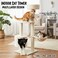 Cat Climbing Tree for Indoor Cats, 116 cm Multi-Level Cat Condo with Plush Perch, Comfortable Hammock, Sisal Scratch Posts, Ladder, and Interactive Play Ball, Cat Furniture for Multiple Cats, (Beige)