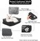 Pet cushion for Puppies and kitten, Soft Plush pet bed with Raised sides, Low entry, and Warm, 53 cm sleeping mat with Non-slip, Comfortable, Head &amp; Neck Support, and Breathable &amp; Light weight (Black)