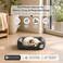 Pet cushion for Puppies and kitten, Soft Plush pet bed with Raised sides, Low entry, and Warm, 53 cm sleeping mat with Non-slip, Comfortable, Head &amp; Neck Support, and Breathable &amp; Light weight (Black)