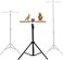 Bird Perch Stand with Tripod Base, Adjustable Height, Portable &amp; Sisal Rope Perches, 144 cm Bird Training Stand with Stainless Steel Feeding Cup for Parrot, Macaw &amp; other Medium to Large Birds (Black)