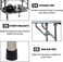 42-Inch Foldable dog grooming table with Adjustable grooming Arms, Waterproof surface, Storage tray, and Non-slip feet, Heavy-duty grooming table for Large dogs, Easy to assemble, 165 cm (Black)