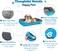Pet bed with Soft plush, Low entry, Portable and Lightweight, 61 cm Cozy indoor lounger for small Dogs and Cats, Pet cushion with Raised sides, Comfortable, Warm, Washable &amp; Breathable Pet Sofa, (Blue)