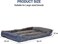 Orthopedic dog bed for Large dogs, Washable plush pet bed with raised bolster sides, Soft plush interior, and Non-slip bottom, Comfortable indoor dog sofa bed, Easy to clean, 90 cm (Grey)