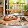 Pet cushion for Small dogs and Cats, Soft Plush pet bed with Raised sides, Low entry, and Warm, 61 cm sleeping mat with Non-slip, Comfortable, Head &amp; Neck Support, and Breathable &amp; Light weight (Orange)