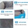 Dog bed with Raised bolster sides, Soft plush interior, and Non-slip bottom, Orthopedic dog bed for Medium &amp; Large dogs, durable, comfortable dog sleeping bed, Easy to clean, 90 cm (Blue)