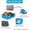 Pet cushion for Puppies and kitten, Soft Plush pet bed with Raised sides, Low entry, and Warm, 53 cm sleeping mat with Non-slip, Comfortable, Head &amp; Neck Support, and Breathable &amp; Light weight (Blue)