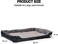 Dog bed with Raised bolster sides, Soft plush interior, and Non-slip bottom, Orthopedic dog bed for Medium &amp; Large dogs, durable, comfortable dog sleeping bed, Easy to clean, 90 cm (Black)