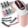 Memoking Embossing Label Maker Machine-E975 3D Embossed Label Maker with 6 Rolls Emboss Tapes, Handheld Embosser Labelling Machine, Lettering Label Maker Embossing for Home, Office and DIY (Pink)
