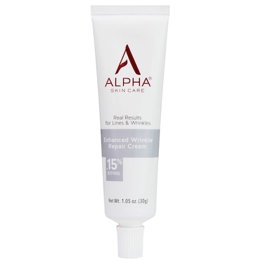 Alpha Skin Care Enhanced Wrinkle Repair Cream Anti-Aging Formula 0.15% Retinol Vitamin A, C &amp; E Reduces the Appearance of Lines &amp; Wrinkles, For All Skin Types 1.05 Oz,White