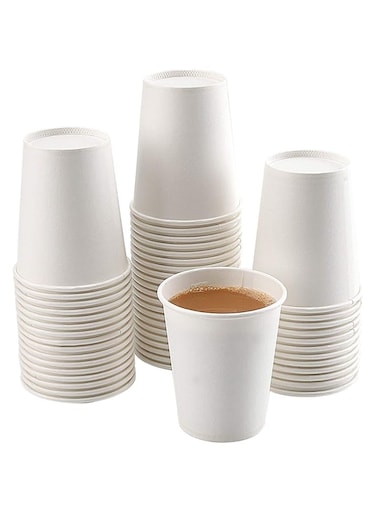 Paper Cups, 50 Pack 8 Oz Paper Cups, White Paper Coffee Cups 8 Oz Disposable White Hot Coffee Paper Cups Paper, 8 Oz Disposable Water Paper Cups Paper Water Cups, Coffee Cups Paper Cups Water Cups