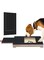 Biubiu Dog Nail Scratch Board-Dog Nail File Dog Paw Nail Scratch Pad Dog Scratch Board Built-in Food Box File Nail Sandpaper Dog Scraper Puppy Nail rub Toy Black