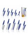GET Premium 18-Piece Blue Stainless Steel Knife Set, Non-Slip Comfort Handles, Sharpened Chef Knives, Fruits &amp; Vegetable Peeler Included, Ideal for Home &amp; Professional Kitchen