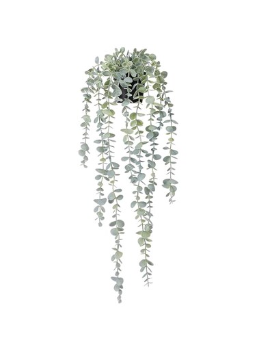 Decorative Artificial Hanging Plants, Faux Ivy Eucalyptus Vine, Fake Greenery for Wall Room Home Indoor Outdoor Shelf Decoration (Pot Not Included)