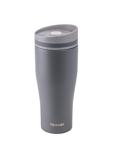 Insulated Stainless Steel Vacuum Mug, 360 ml - Grey