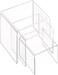 AUFIKR Clear Acrylic Display Risers - 3 Piece Set for Figures, Cupcakes, and Jewelry