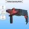 Tradeo 26mm 1200W Hammer Drill with 4 Drill Bits Heavy Duty Electric Tool