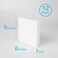 CRAFT MAGIC 12-Pack Foam Cubes &ndash; EPS Polystyrene Blocks for Crafting, Modelling, Art Projects and Floral Arrangements (6 &times; 6 &times; 1 in)
