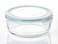 MCCB-205 Glass Container 2050ml Round Food Storage Container Airtight BPA Free Microwave Safe