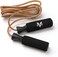 Valeo Adjustable Leather Jump Rope With Molded Handles And Foam Grips, 9.5-Foot Long, VA4514BR