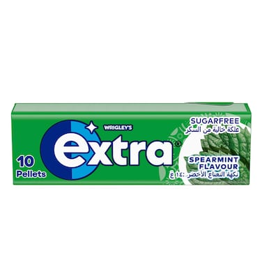 Wrigley's Extra Spearmint Sugarfree Chewing Gum, 14g
