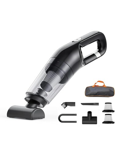 EETU Handheld Vacuum Cordless - 1KPA Car Vacuum Cordless Rechargeable with 120W High Power, Portable Car Vacuum with Dustbin, Lightweight Mini Vacuum Cleaner for Car, Home, Pet Hair