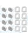 16 Pack Pet Fountain Filter Replacement,8 Carbon Filters and 8 Foam Pre-Filter Replacement Compatible with Multiple Pet Water Dspensers Water Bowl